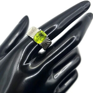Natural Peridot Ring 925 Sterling Silver Marker Drakraus